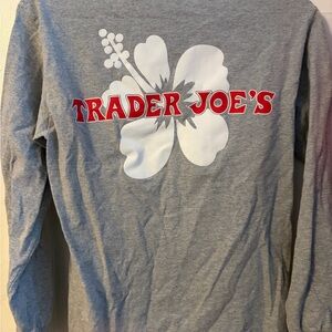 Trader Joe's Gray Long Sleeve Tee
